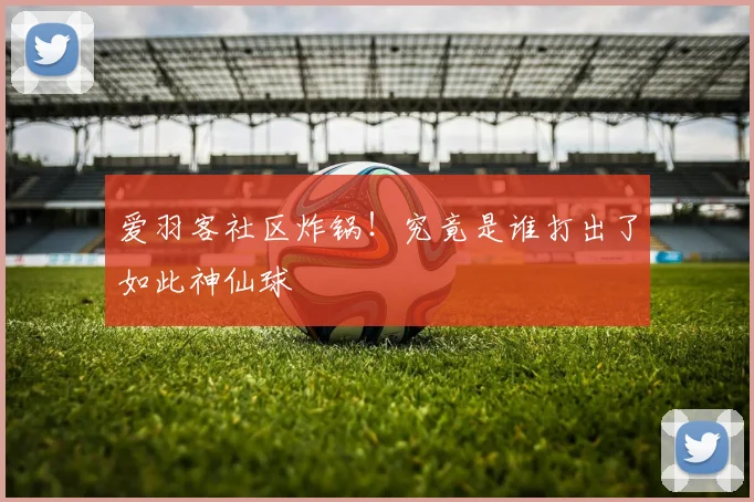 爱羽客社区炸锅!究竟是谁打出了如此神仙球